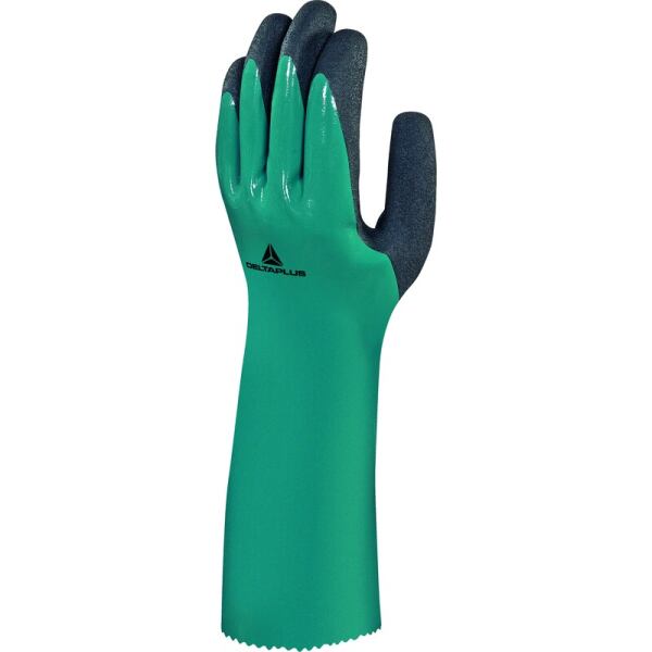 GUANTE NITRILO VERDE 35CM 8