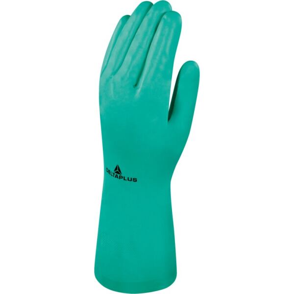 GUANTE NITRILO VERDE 33CM 7